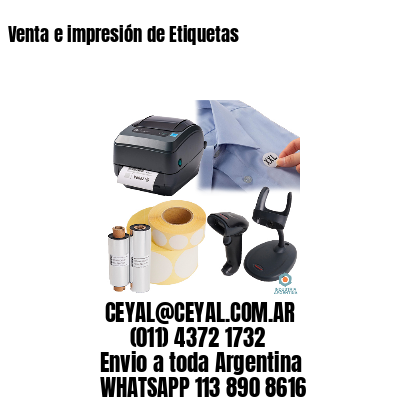 Venta e impresión de Etiquetas