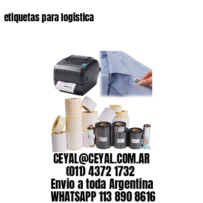 etiquetas para logística