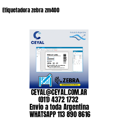 Etiquetadora zebra zm400