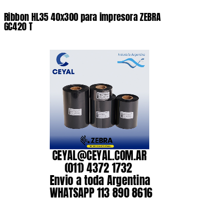 Ribbon HL35 40×300 para impresora ZEBRA GC420 T