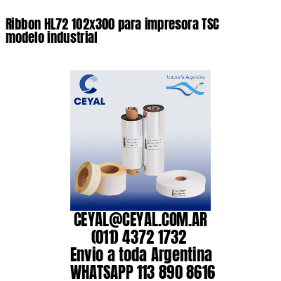 Ribbon HL72 102×300 para impresora TSC modelo industrial