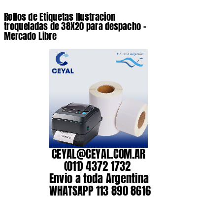Rollos de Etiquetas Ilustracion troqueladas de 38X20 para despacho – Mercado Libre