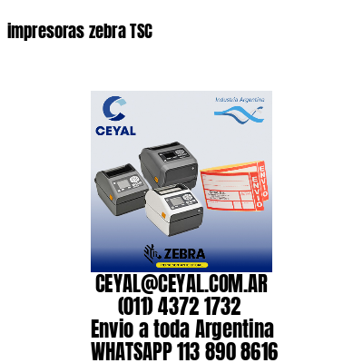 impresoras zebra TSC