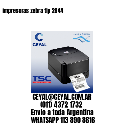 impresoras zebra tlp 2844