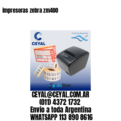 impresoras zebra zm400