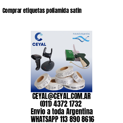 Comprar etiquetas poliamida satin