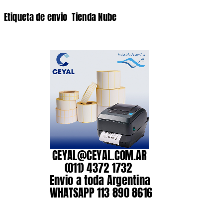 Etiqueta de envio  Tienda Nube