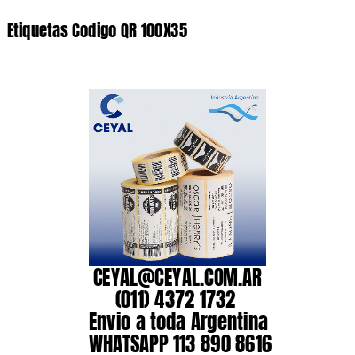 Etiquetas Codigo QR 100X35