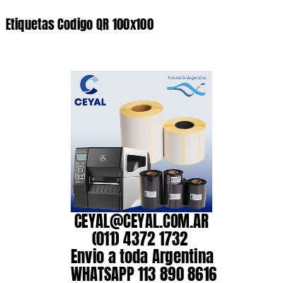Etiquetas Codigo QR 100×100