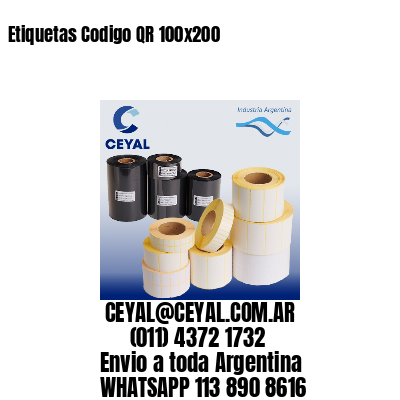 Etiquetas Codigo QR 100×200