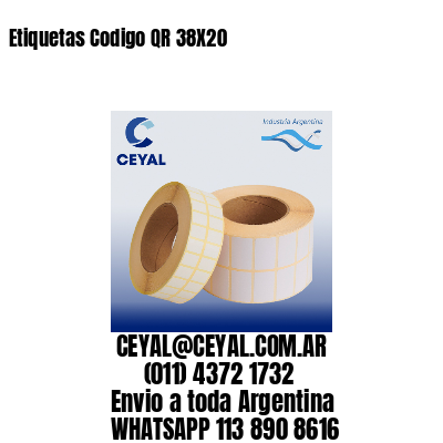 Etiquetas Codigo QR 38X20
