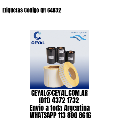 Etiquetas Codigo QR 64X32