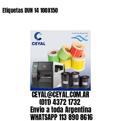Etiquetas DUN 14 100X150