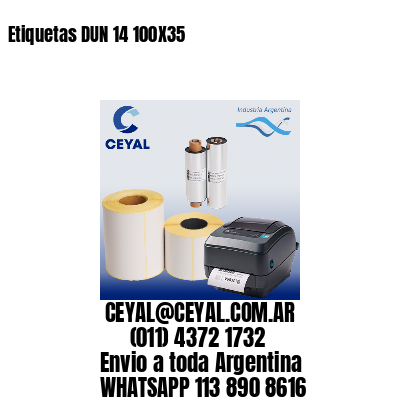Etiquetas DUN 14 100X35