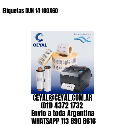 Etiquetas DUN 14 100X60