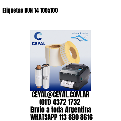 Etiquetas DUN 14 100×100