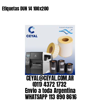 Etiquetas DUN 14 100×200