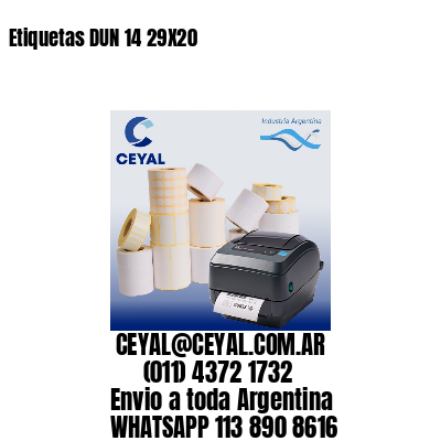 Etiquetas DUN 14 29X20