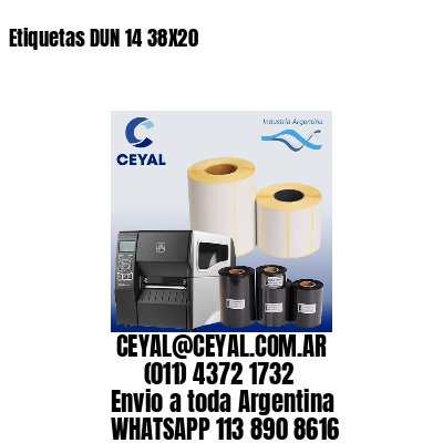 Etiquetas DUN 14 38X20