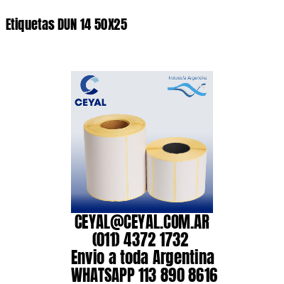 Etiquetas DUN 14 50X25