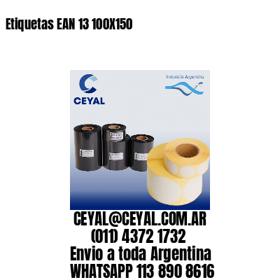 Etiquetas EAN 13 100X150