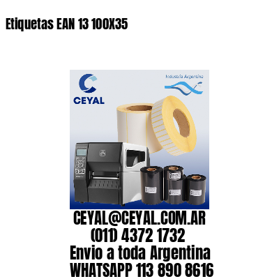 Etiquetas EAN 13 100X35