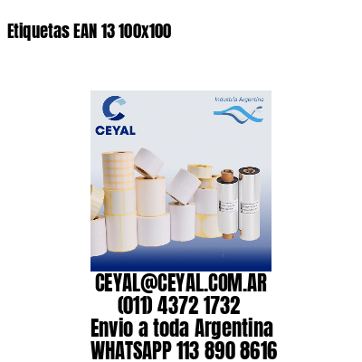 Etiquetas EAN 13 100×100