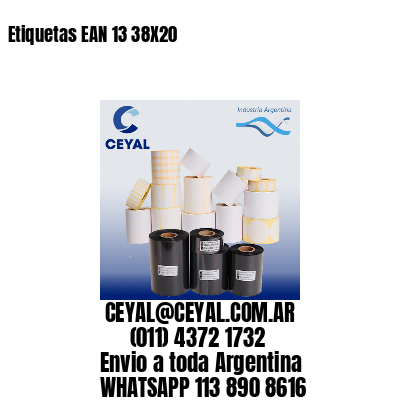 Etiquetas EAN 13 38X20