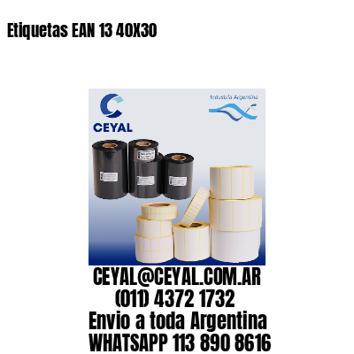 Etiquetas EAN 13 40X30