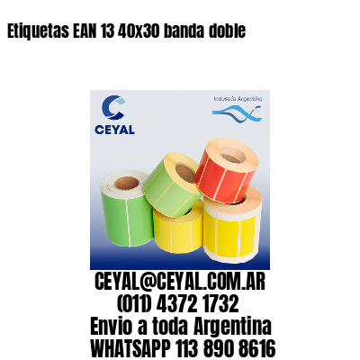 Etiquetas EAN 13 40×30 banda doble