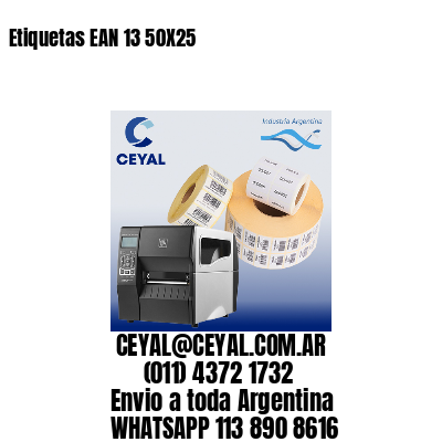 Etiquetas EAN 13 50X25