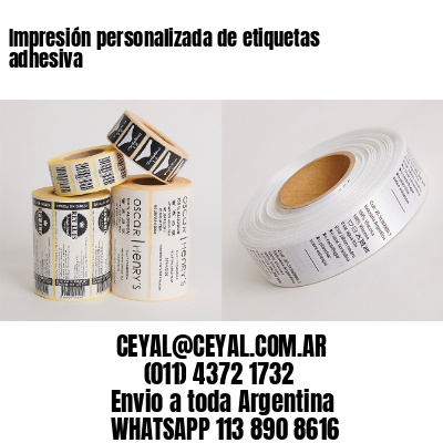 Impresión personalizada de etiquetas adhesiva
