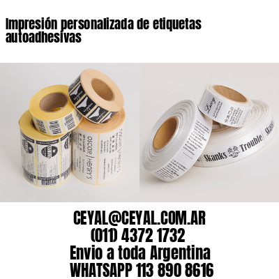Impresión personalizada de etiquetas autoadhesivas