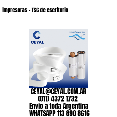 impresoras – TSC de escritorio
