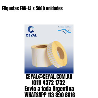 Etiquetas EAN-13 x 5000 unidades