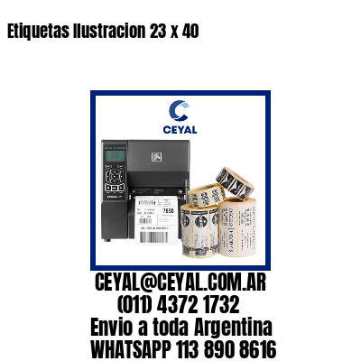 Etiquetas Ilustracion 23 x 40