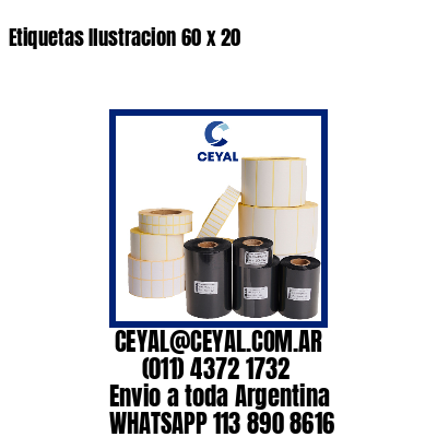 Etiquetas Ilustracion 60 x 20