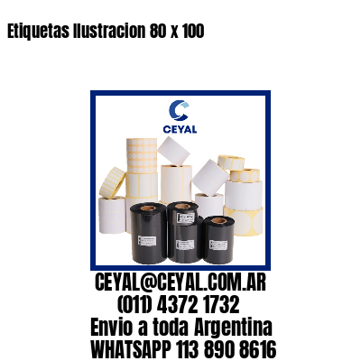 Etiquetas Ilustracion 80 x 100