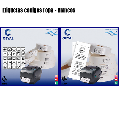 Etiquetas codigos ropa – Blancos