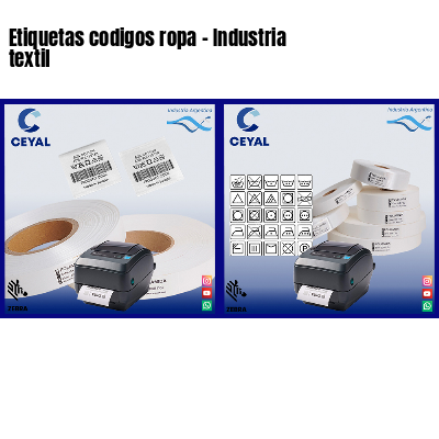Etiquetas codigos ropa – Industria textil
