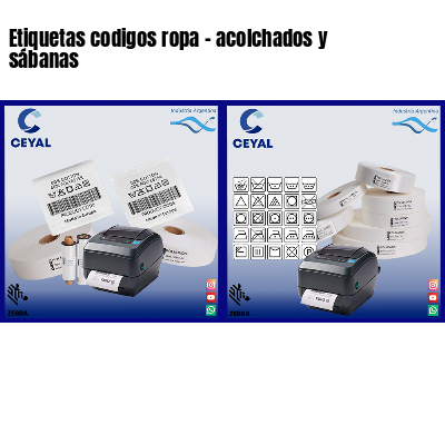 Etiquetas codigos ropa – acolchados y sábanas