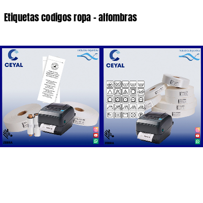 Etiquetas codigos ropa – alfombras