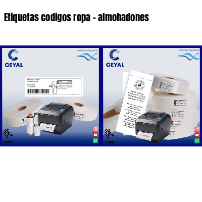 Etiquetas codigos ropa – almohadones