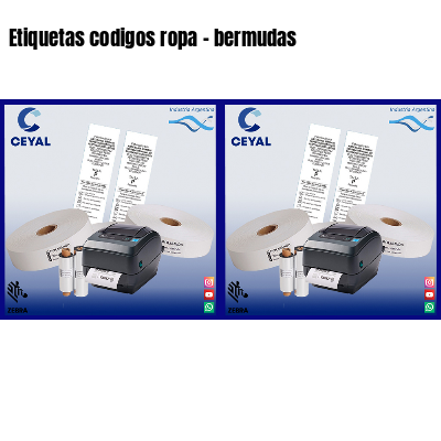 Etiquetas codigos ropa – bermudas