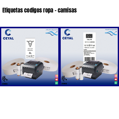 Etiquetas codigos ropa – camisas