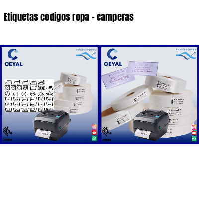Etiquetas codigos ropa – camperas