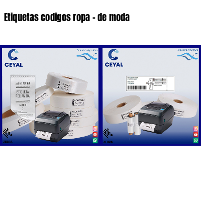 Etiquetas codigos ropa – de moda