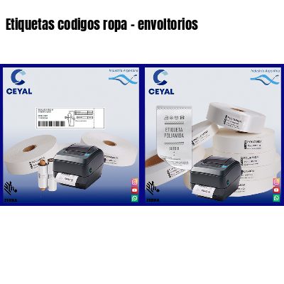 Etiquetas codigos ropa – envoltorios