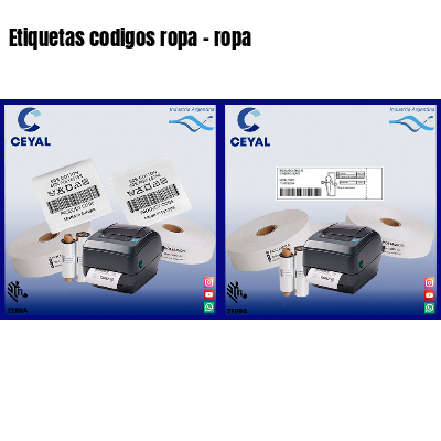Etiquetas codigos ropa – ropa