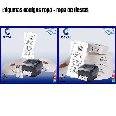 Etiquetas codigos ropa – ropa de fiestas